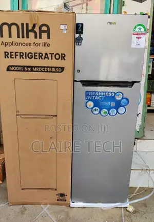Mika Double Door Refrigerator 168litres