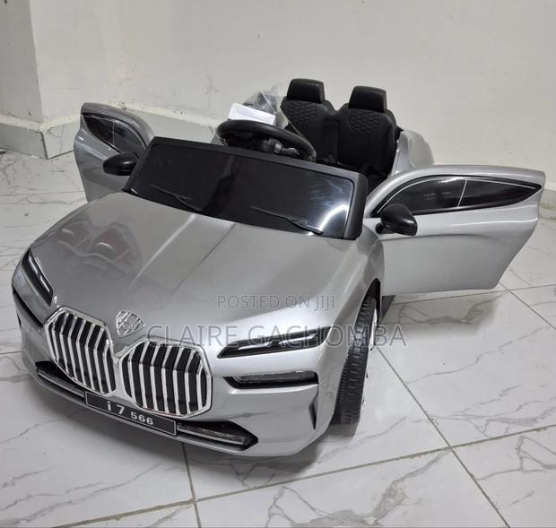 Kids Electric Car Grey - main view