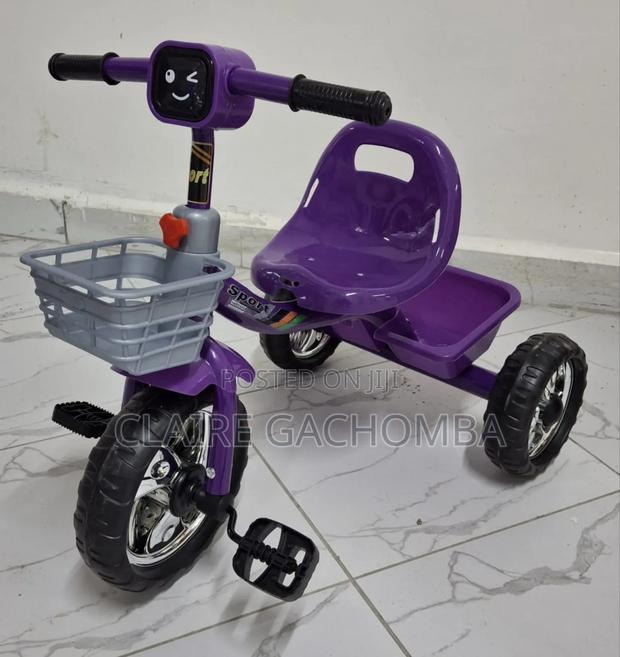 Purple Tricycle With Melody - main view