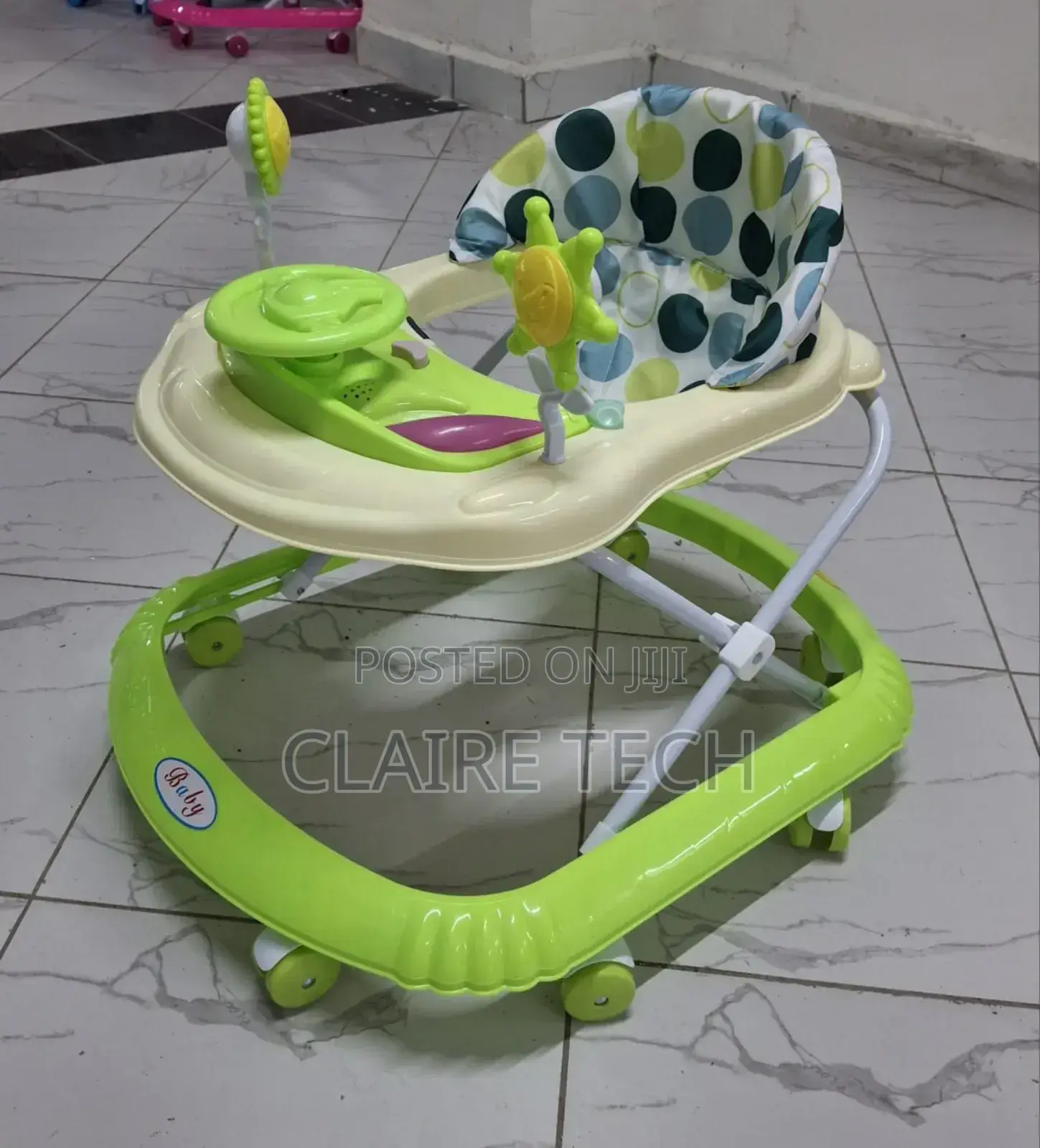 Green Baby Walker With Melody