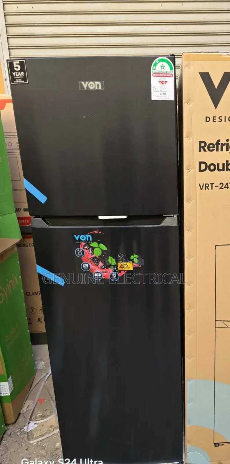 Von 247 Litres No - Frost Double Door Refrigerator RF/NF