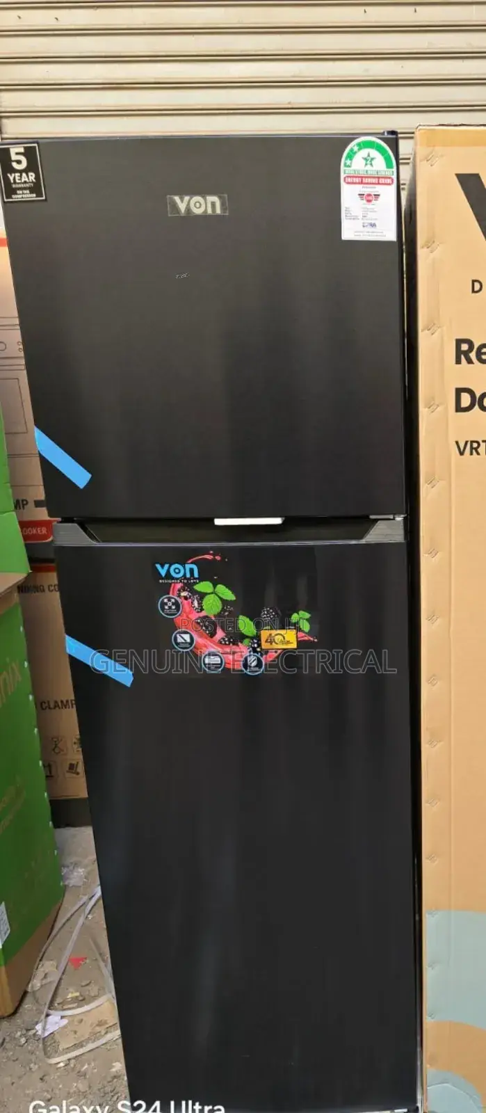 Von 247l Nofrost Double Door Refrigerator Rf/Nf