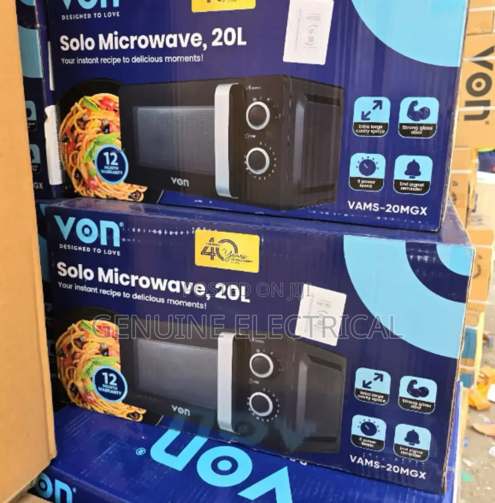 Black Von Manual 20 Litres Microwave VN/20L