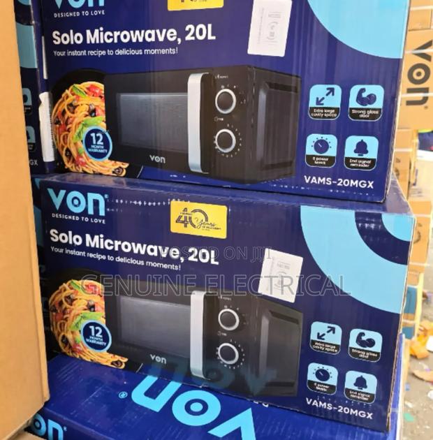 Black Von Manual 20 Litres Microwave VN/20L - main view