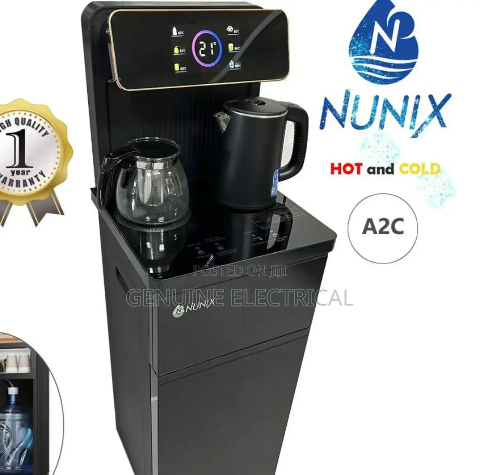Nunix A2C Hot, Cold Bottom Load Water Dispenser BL
