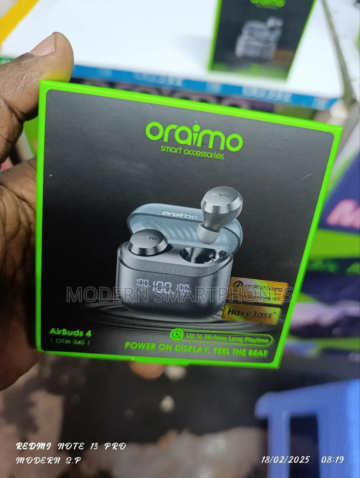 Oraimo Airbuds 4 Enc Wireless Bluetooth Earphones Earbuds