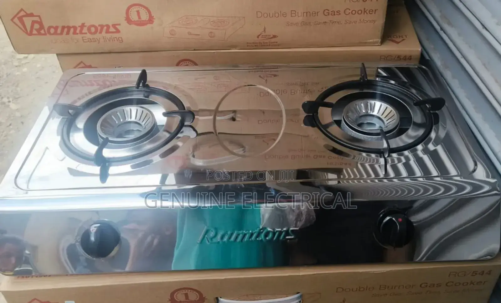 Ramtons Two Burner Gas Cooker RM/544DB