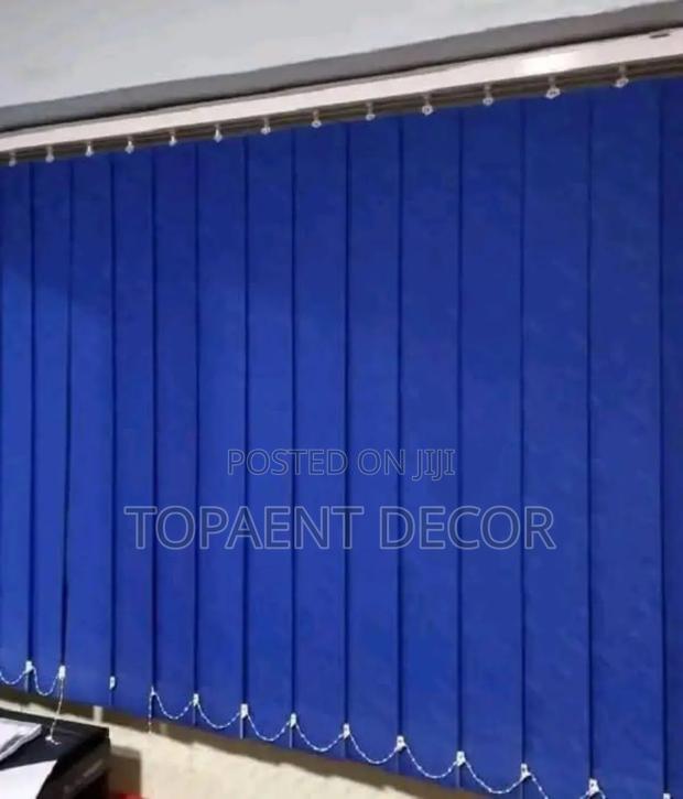 Vertical Slats Office Window Blinds Curtains Installation - main view
