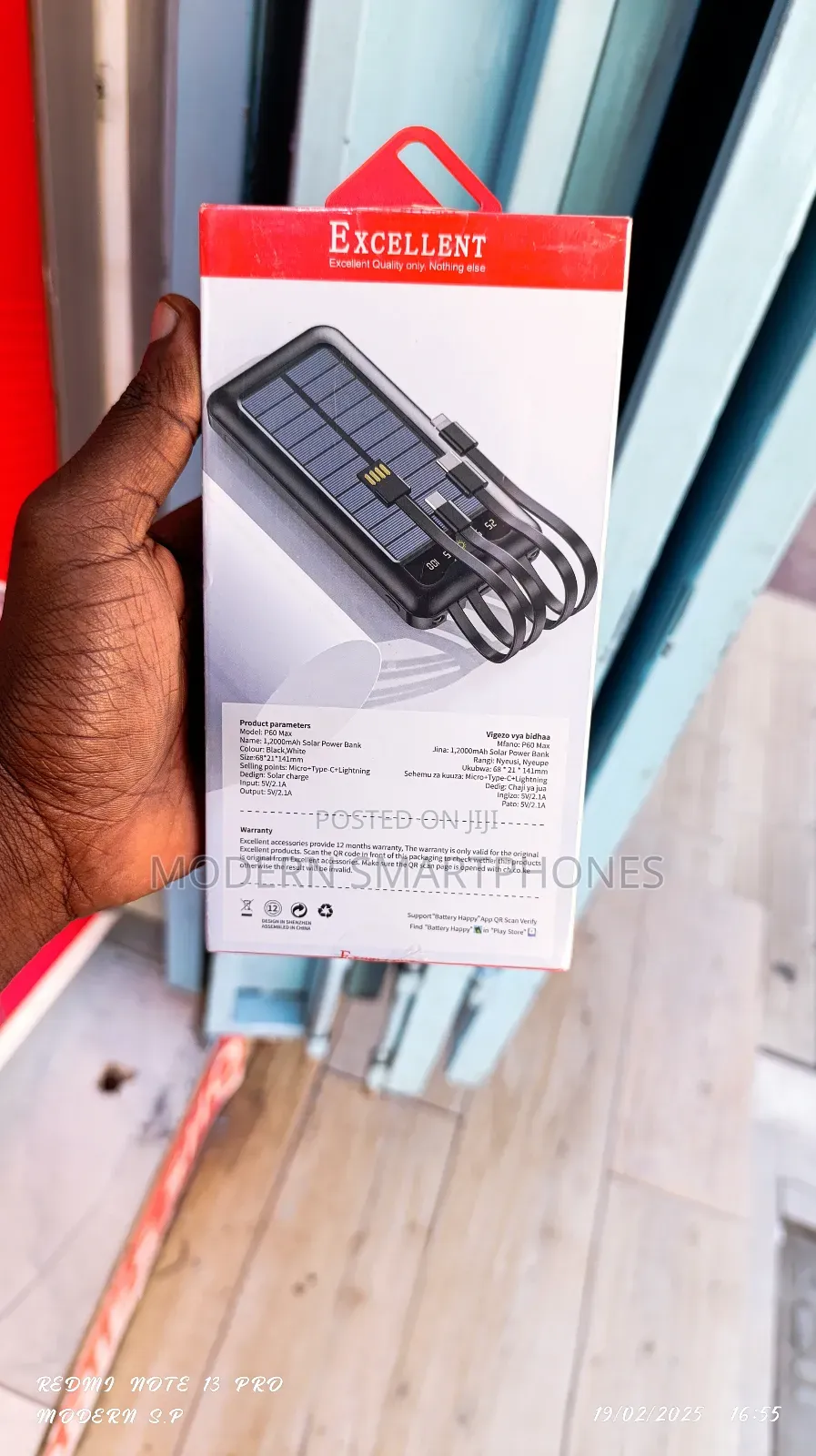 Excellent P60 12000mah Potable Powerbank