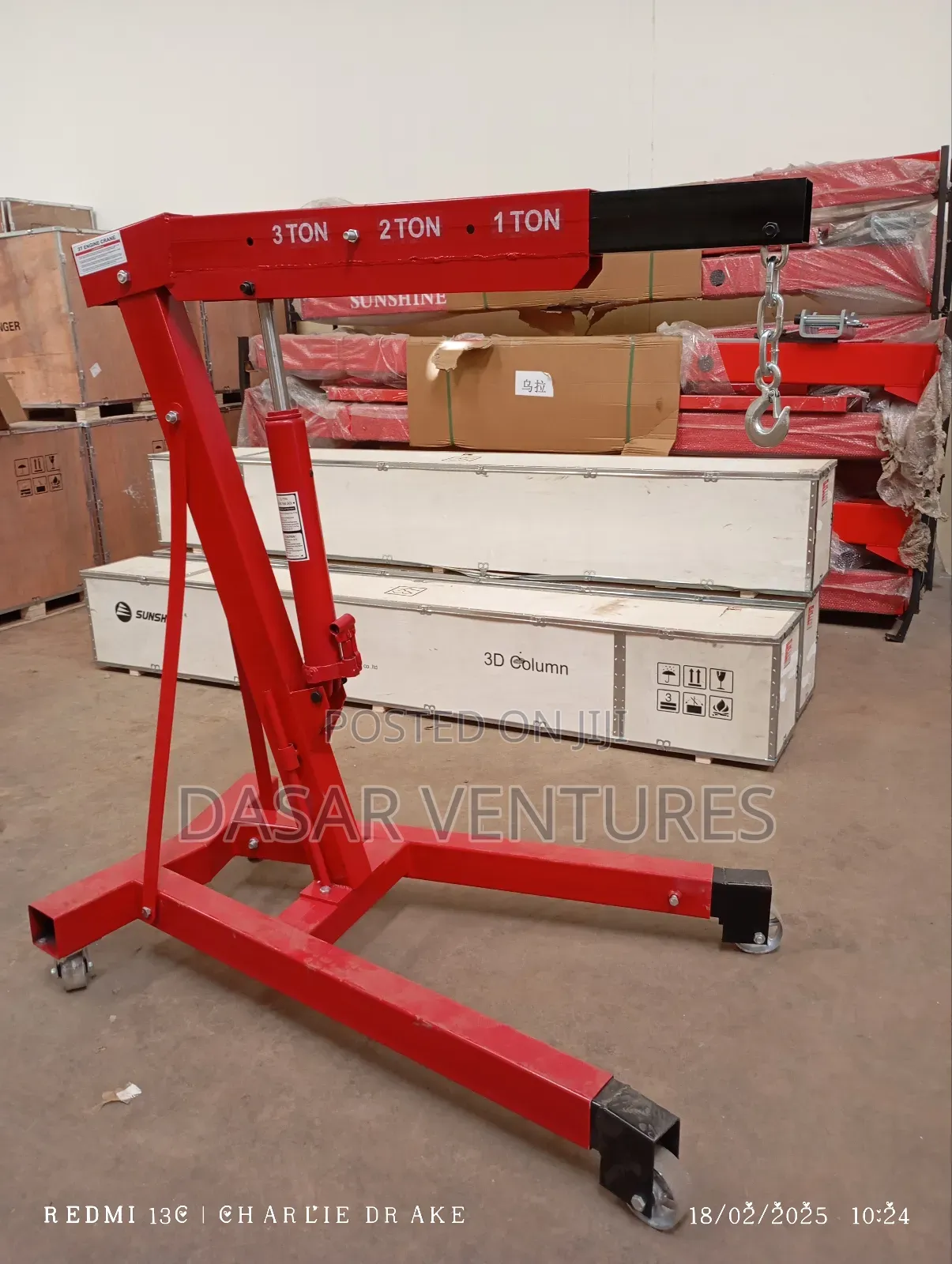 Engine Crane Hoist 3tonnes