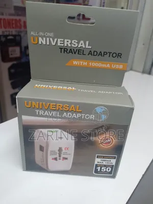 Universal Travel Adaptor With 1000ma USB