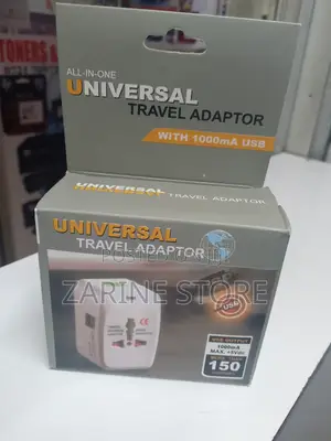 Universal Travel Adaptor With 1000ma USB