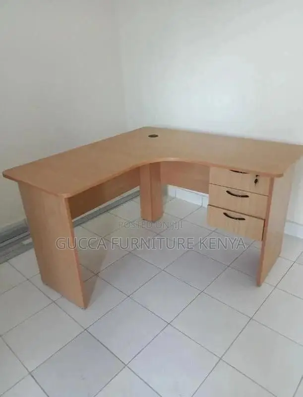 Office Tables:120cm Wooden Curved Simple Office Desk