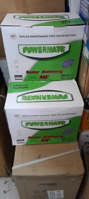 12V 75AH Powermate Rechargeable Solar Battery