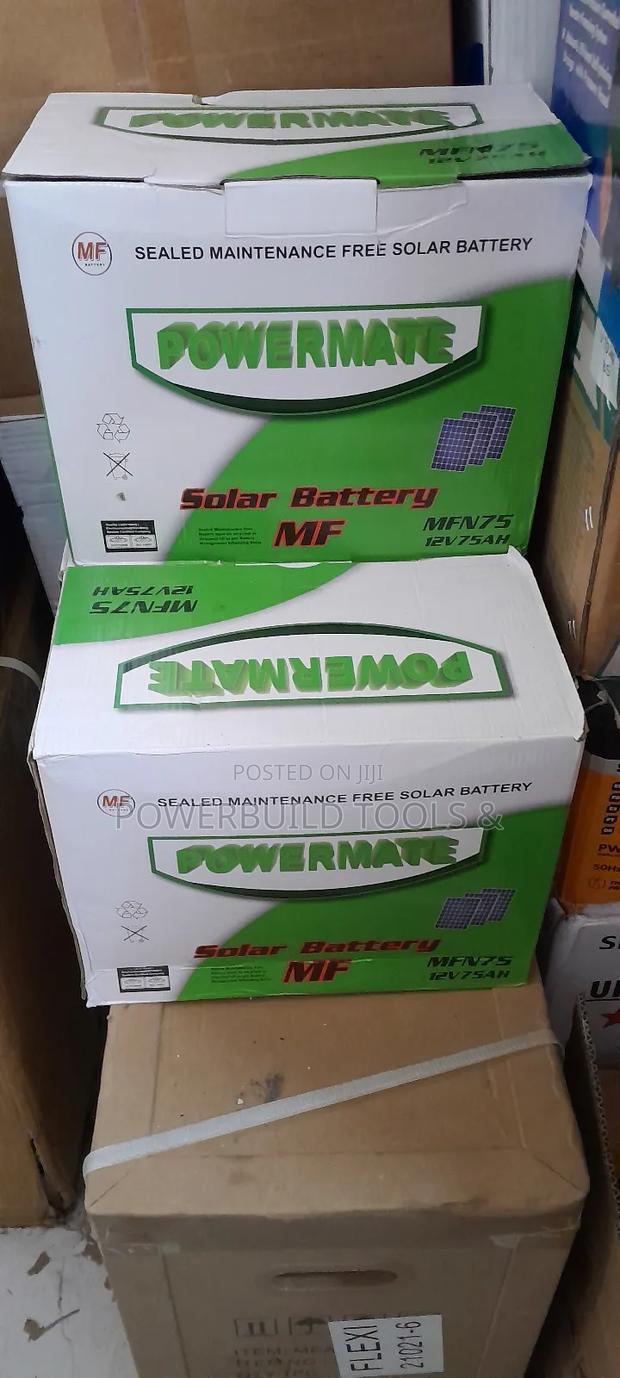 12V 75AH Powermate Rechargeable Solar Battery - thumbnail 4