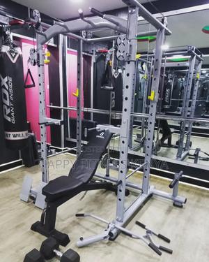 Multifunctional Squat Rack With Dual Cable - main view