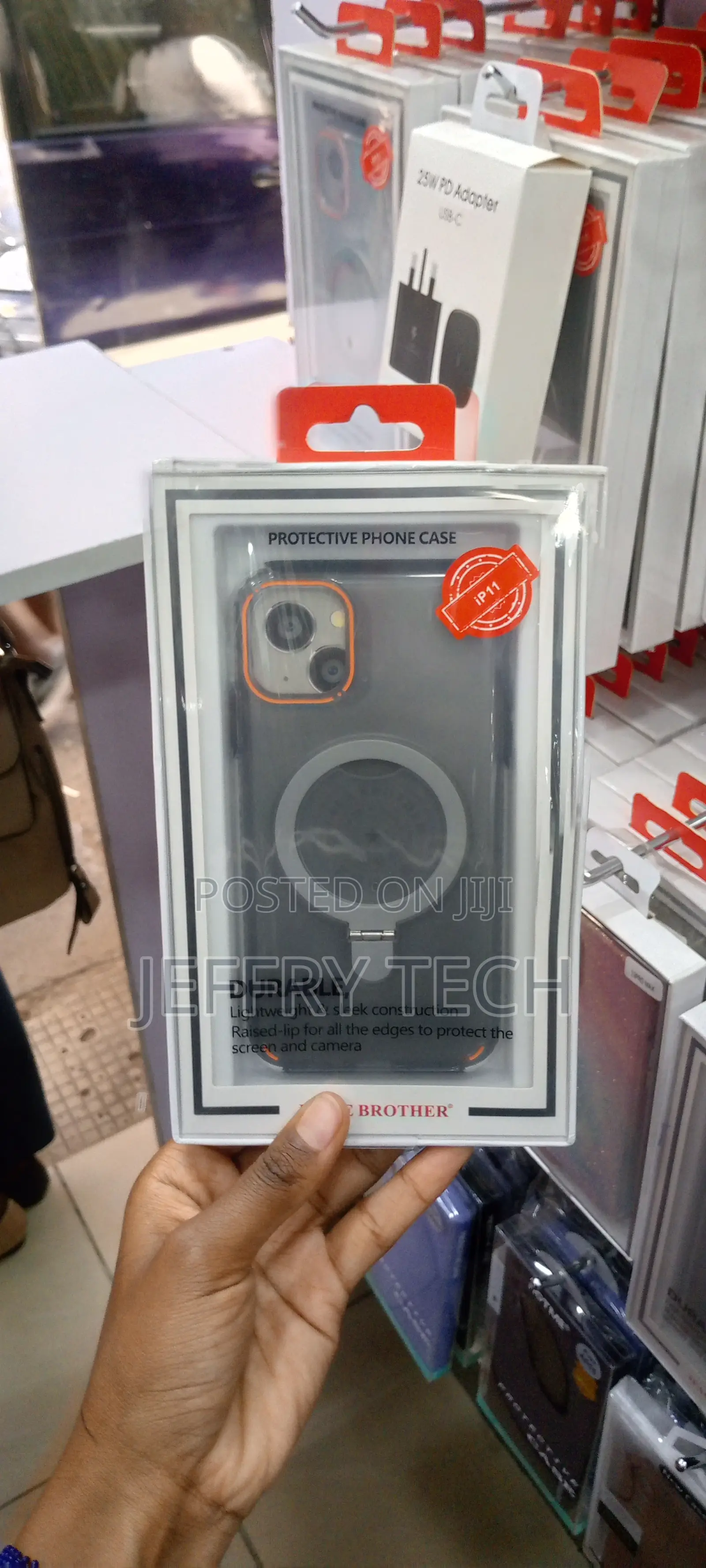 iPhone 11 Magnetic Case With Invisible Stand Transparent