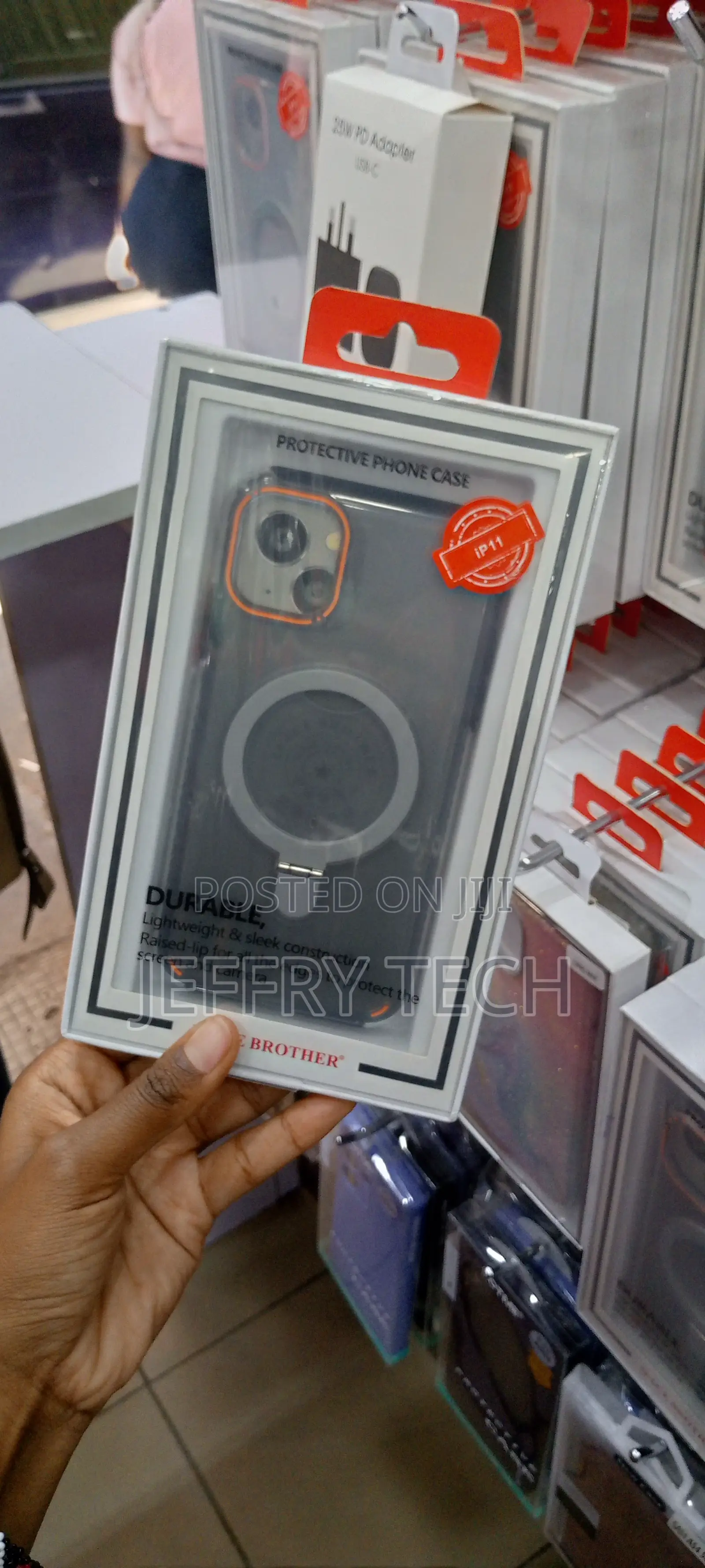 iPhone 11 Magnetic Case With Invisible Stand Transparent