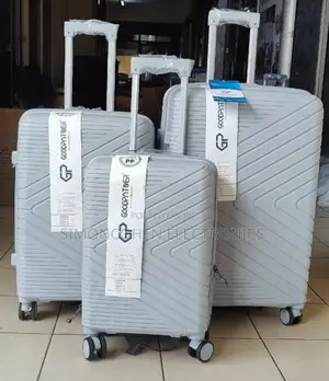 3pieces Unbreakable Rubber Suitcase Set Size 3