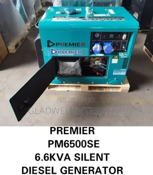 Premier Pm6500se/6.6kva Silent Diesel Generator