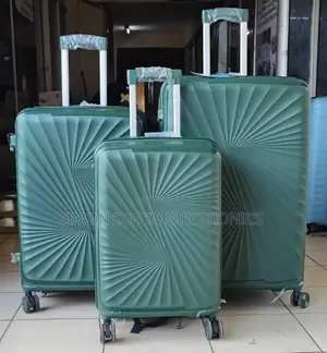3pcs Unbreakable Rubber Suitcase Set Size 2