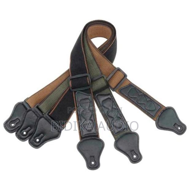 Folk Guitar Electric Guitar Bass Strap With Headstock Pick