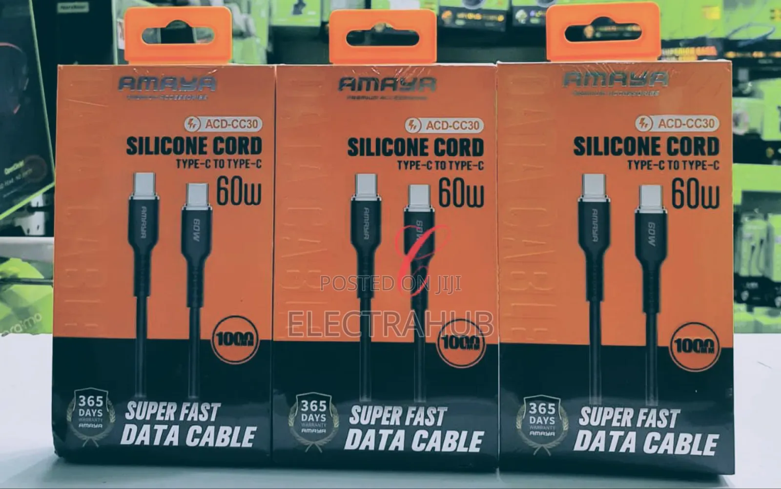 Amaya ACD-CC30 *60W 2M* Type C to Type C Cable