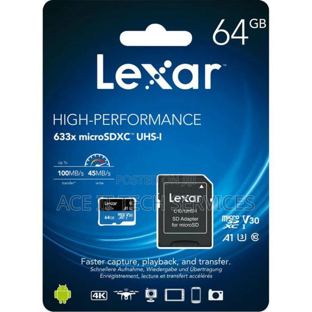 Lexar 633x Microsdxc 64gb - main view