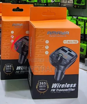 Amaya ACC-T02 Wireless FM Transmitter New Sealed
