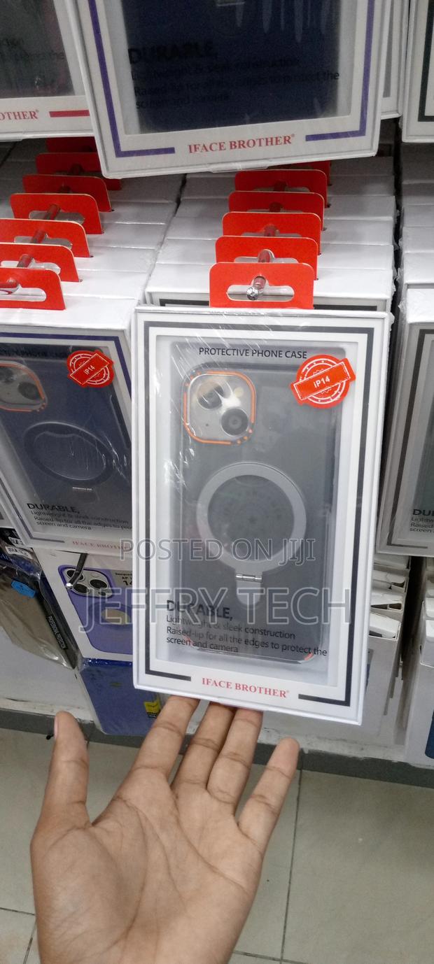 360° Invisible Magnetic Stand Clear Phone Case for iPhone 14 - main view