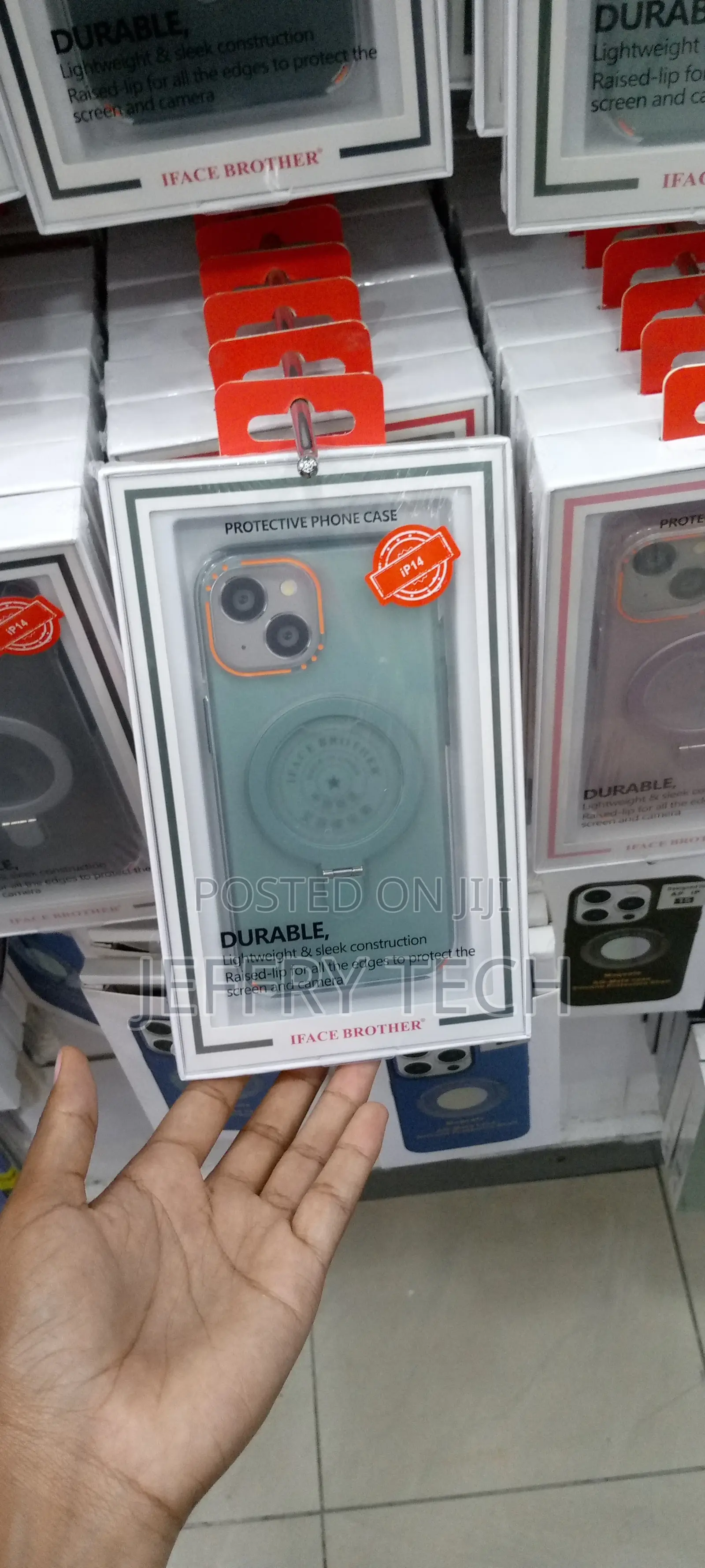 360° Invisible Magnetic Stand Case for iPhone 14-Green