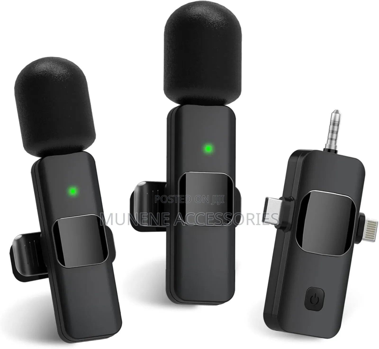 3 in 1 Wireless 10hour Microphone for iPhone,Camera, Android