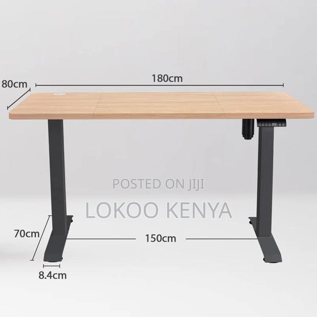 Office Desk: 180cm Height Adjustable Standing Desk - thumbnail 2