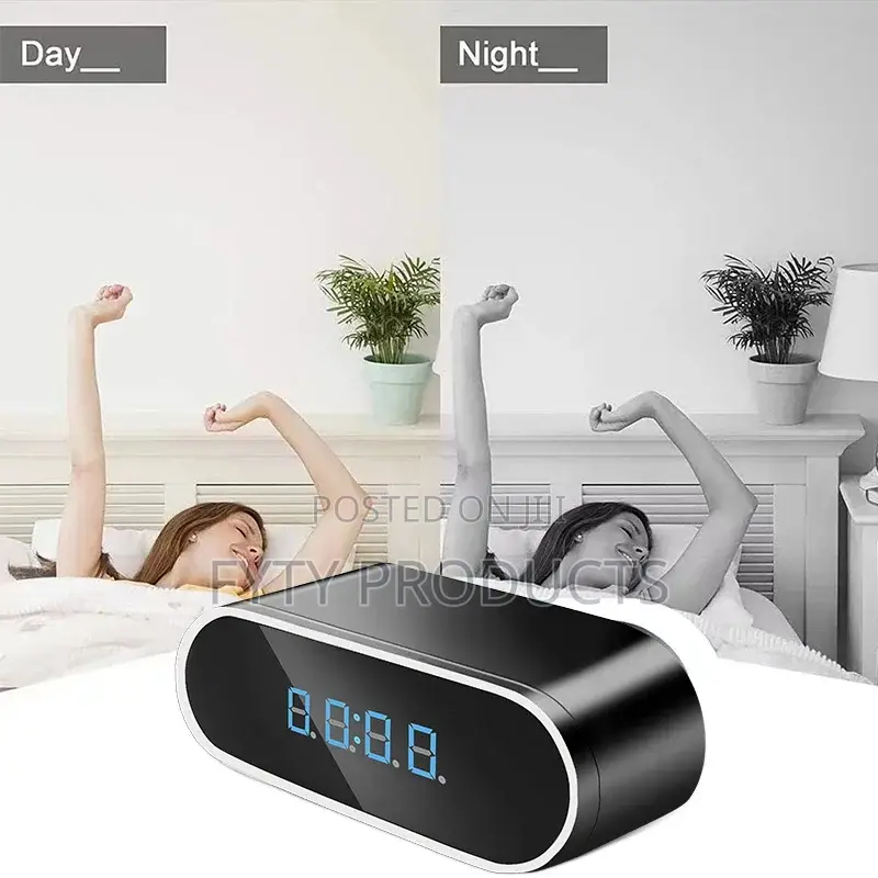 Wifi Security IP Camera 140 Degree Wide Angle Smart Clock