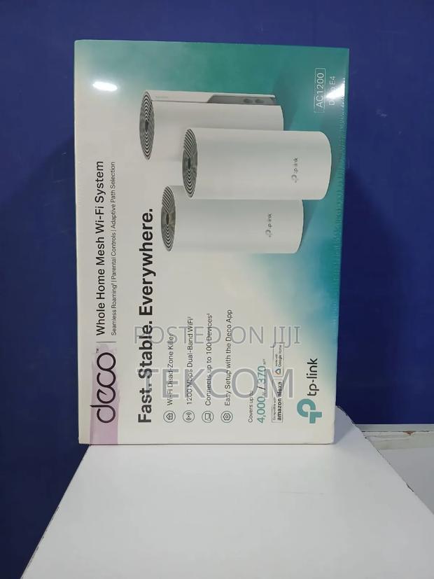 Tp-link Deco E4 Ac1200 Whole Home Mesh Wi-fi System (3 Pack) - thumbnail 2