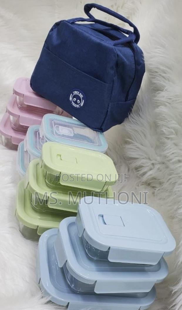 Glass Lunch Boxes + Bag Set - main view