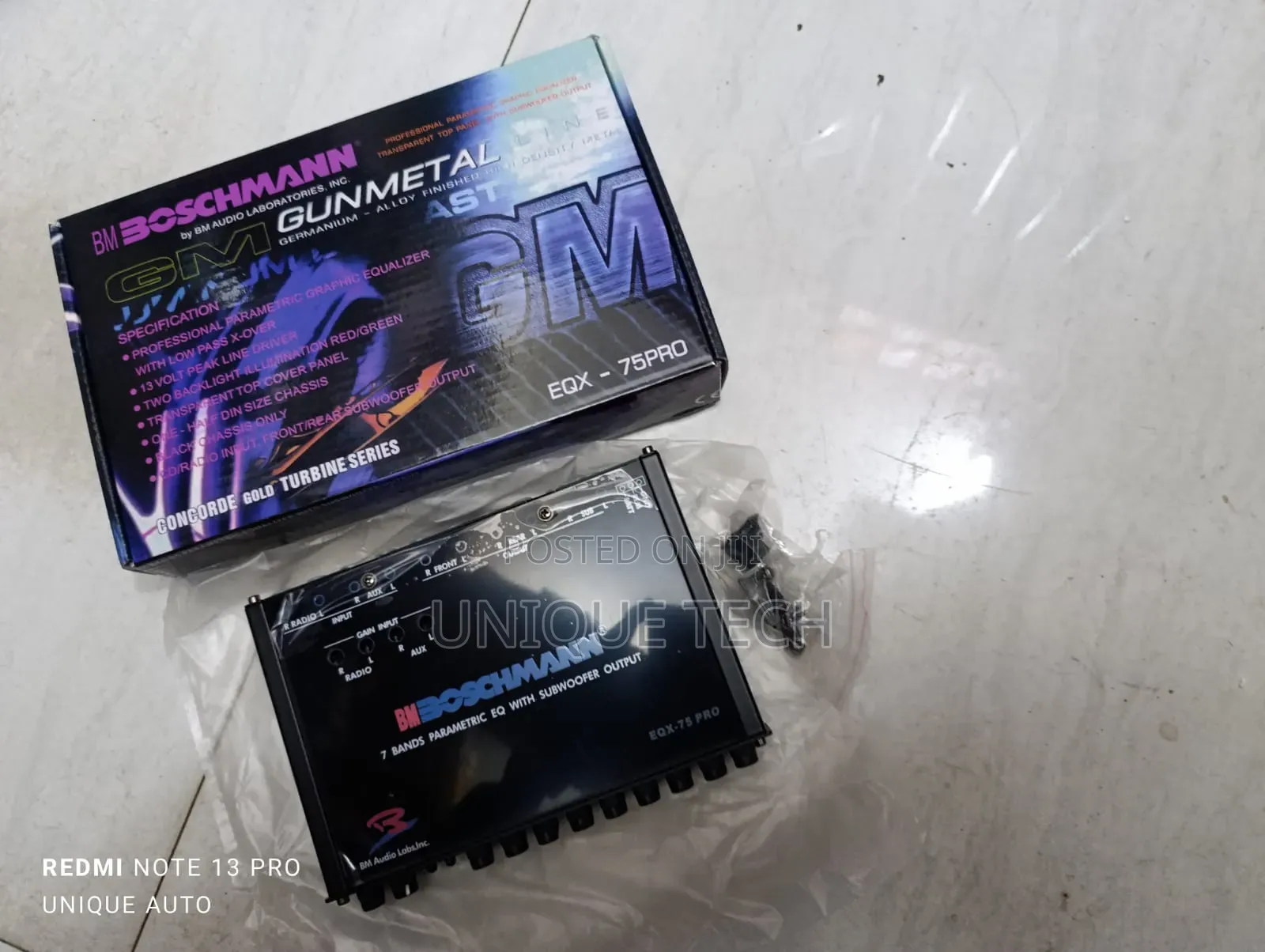 Boschmann EQX-75PRO , 7-Band Car Audio Equalizer