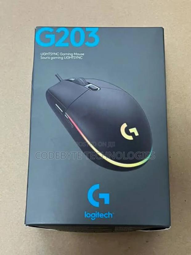 Logitech G203 Gaming Mouse - Black - main view