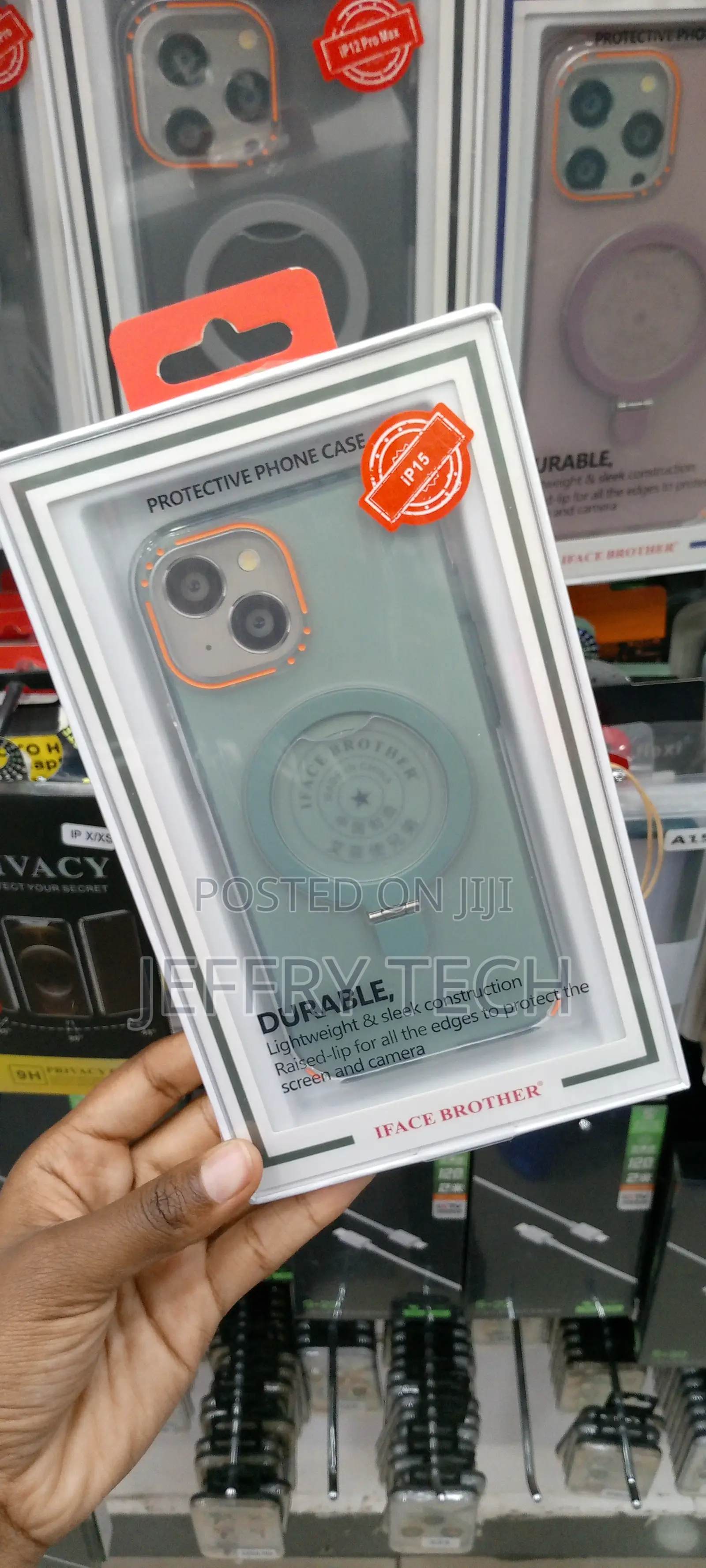 360° Invisible Magnetic Stand Phone Case for iPhone 15