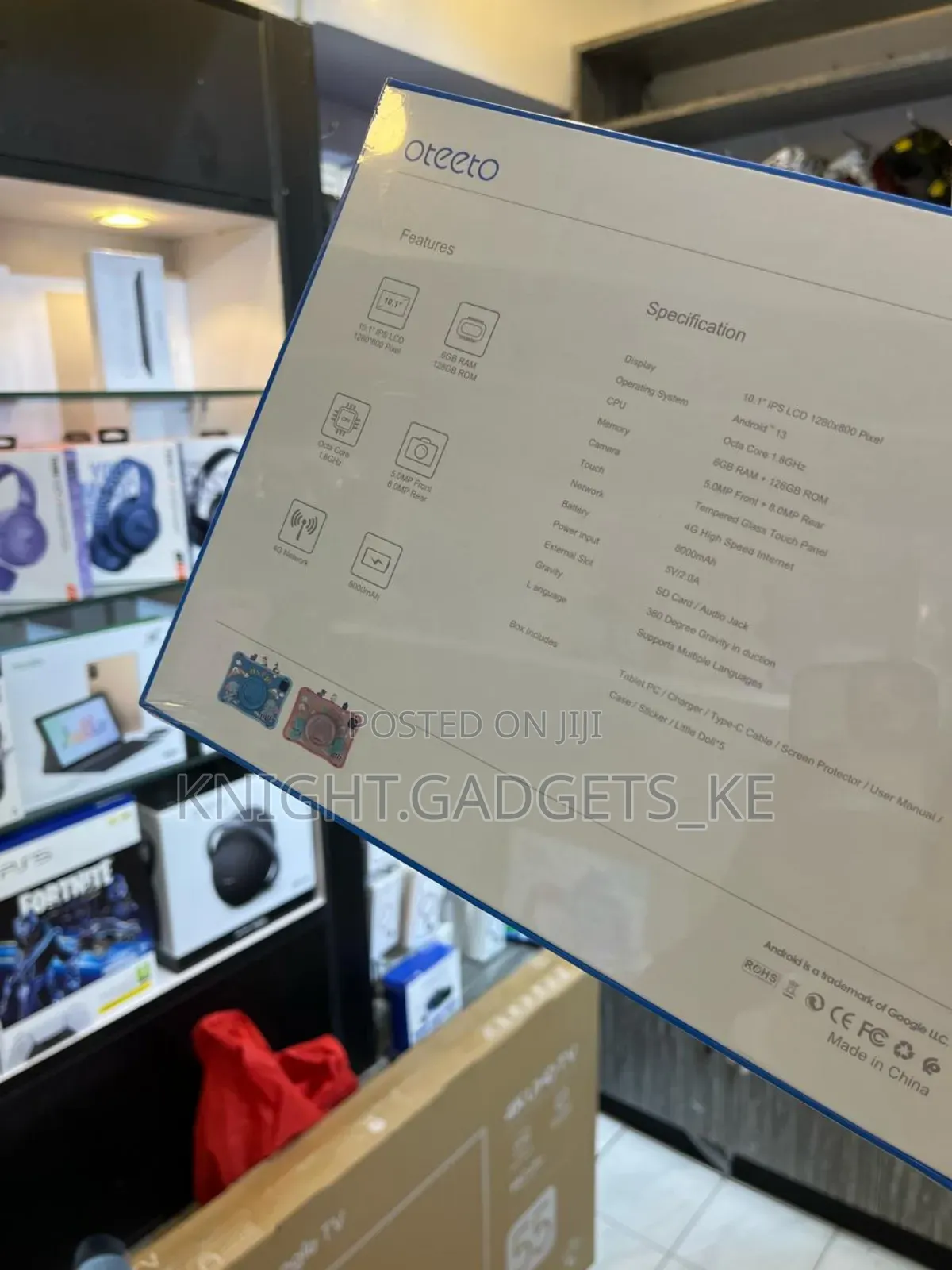 New Oteeto Tab 10 Kids 128 GB Gray