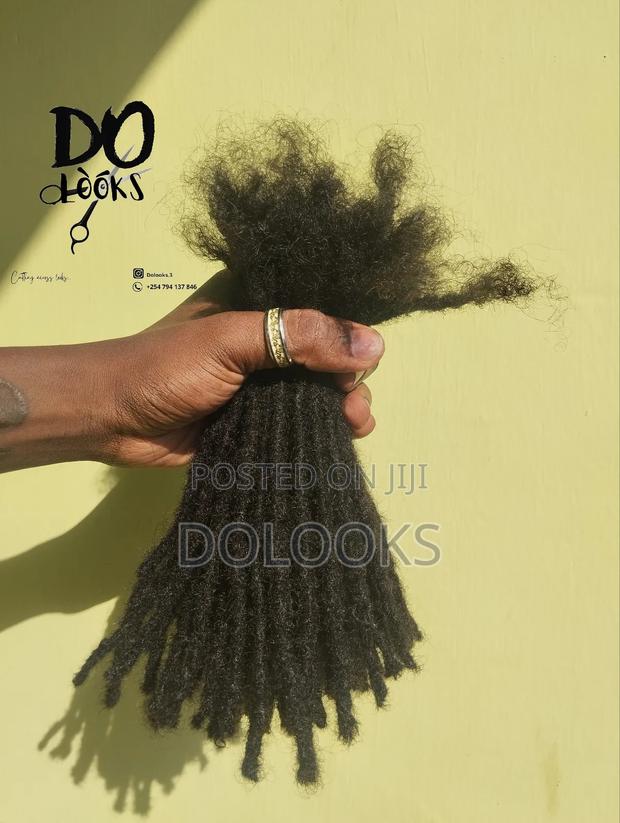 Natural Dreadlocks// Dolooks 8mm Thick X 8-10 Inches Long - thumbnail 2
