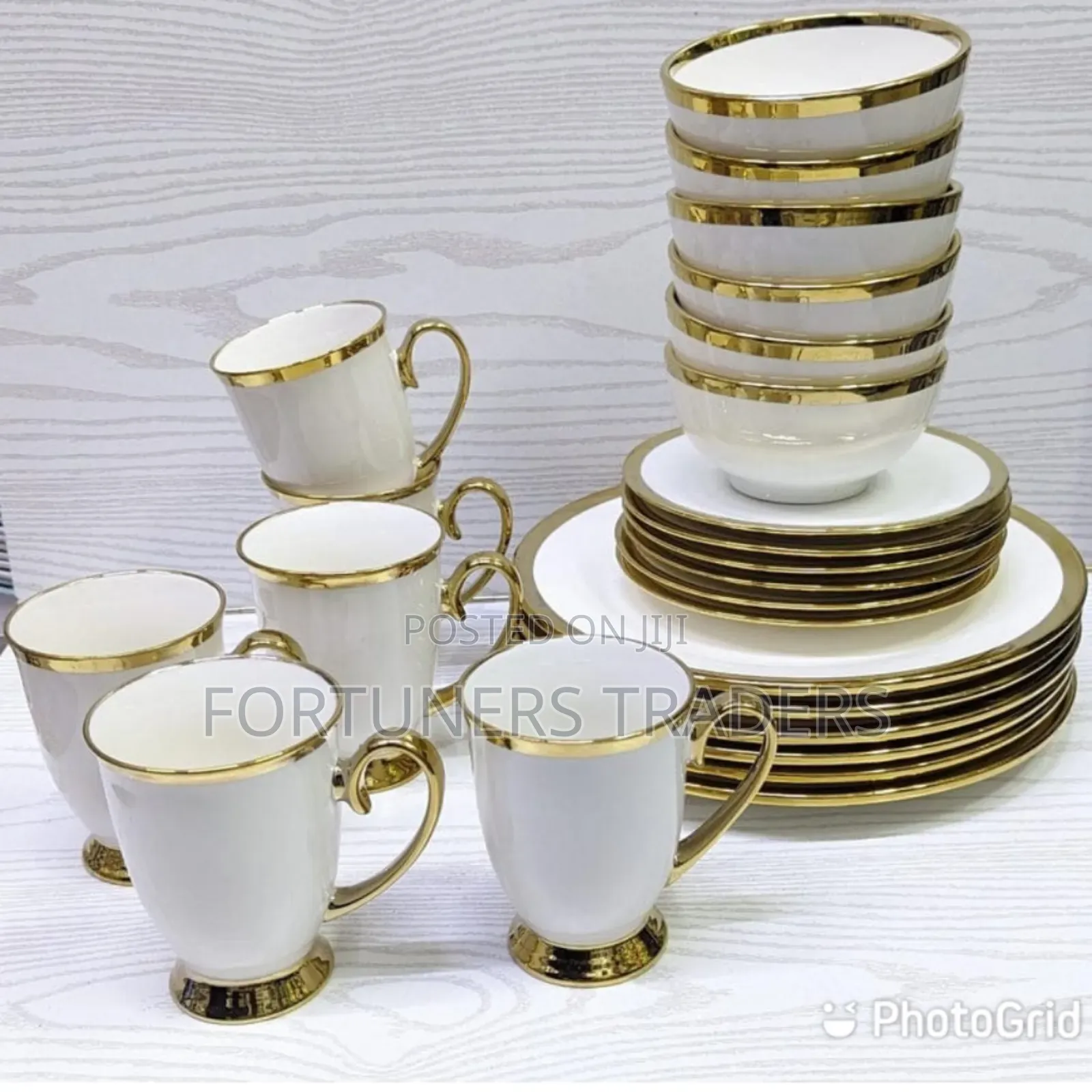 Dinner Set 24pcs Dinner Set Gold Line