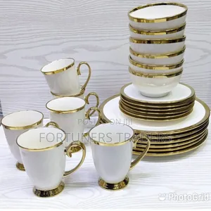 Dinner Set 24pcs Dinner Set Gold Line