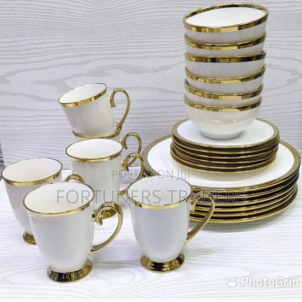 Dinner Set 24pcs Dinner Set Gold Line