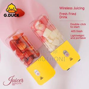 Yellow Powerful Mini Portable Electric Juice - thumbnail 2