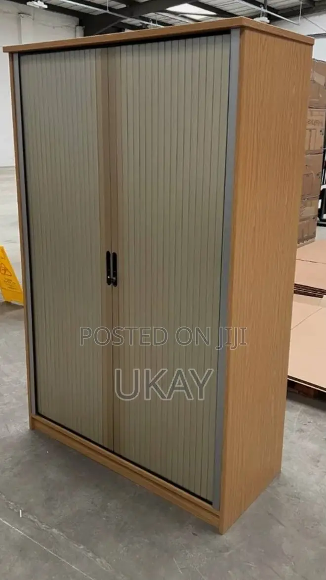 Sliding Door Tambour Cupboard Filing Cabinet.