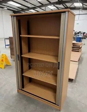 Sliding Door Tambour Cupboard Filing Cabinet.