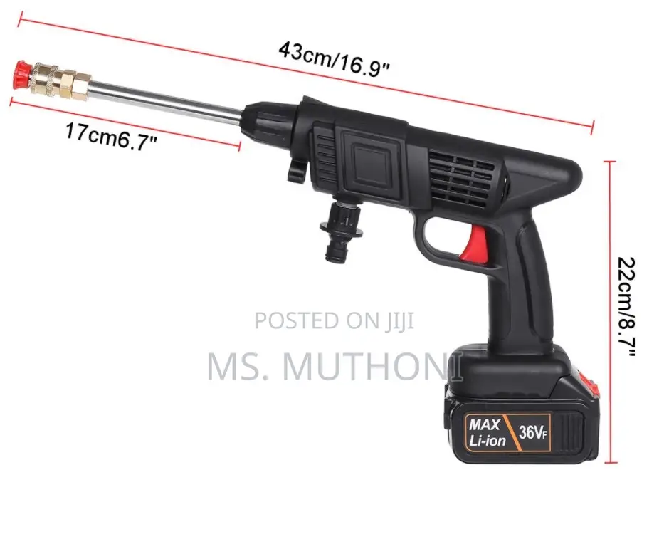 Easy to Use Wireless High Pressure Car Wash Water Gun