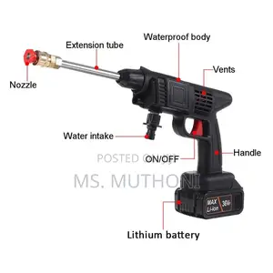 Easy to Use Wireless High Pressure Car Wash Water Gun