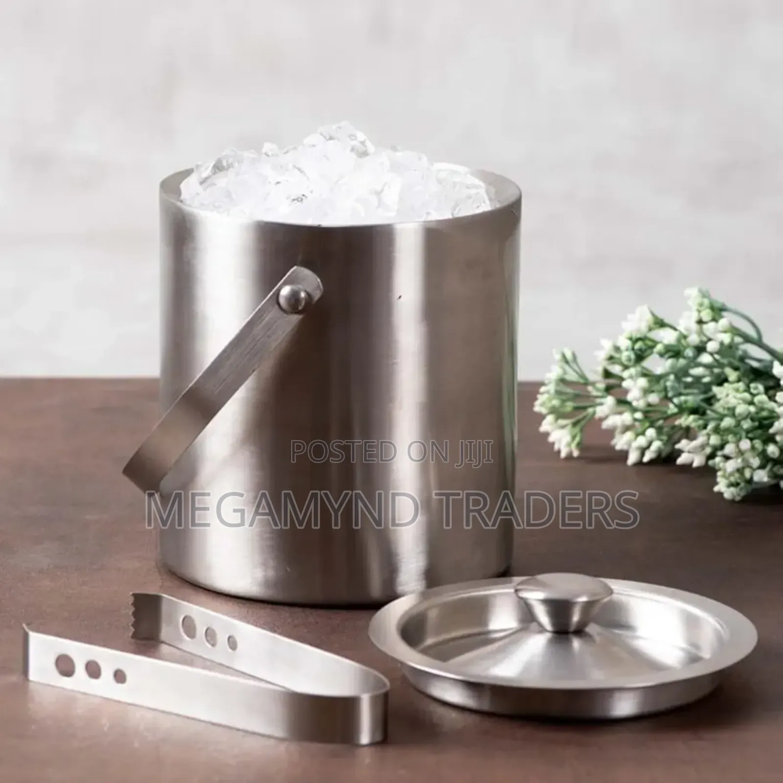Ice Bucket/Double Wall Ice Bucket With Lid